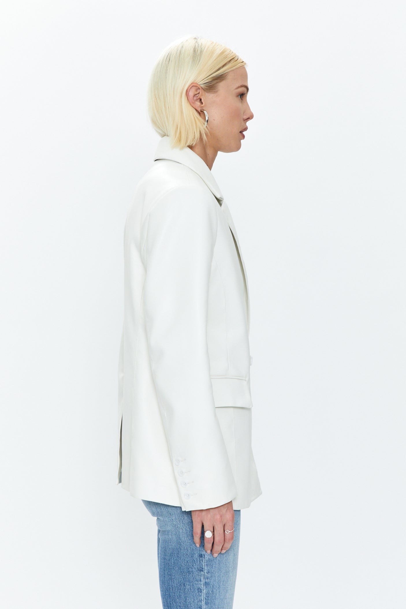 Joni Fitted Blazer - Ivory