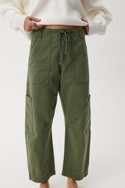 Sabrina Curved Utility Pants - Meadow