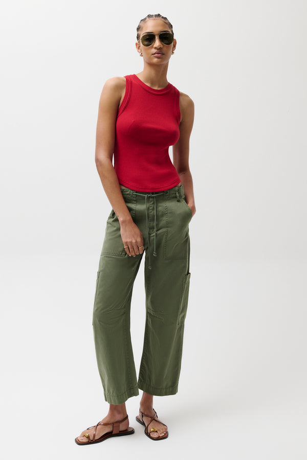 Sabrina Curved Utility Pants - Meadow