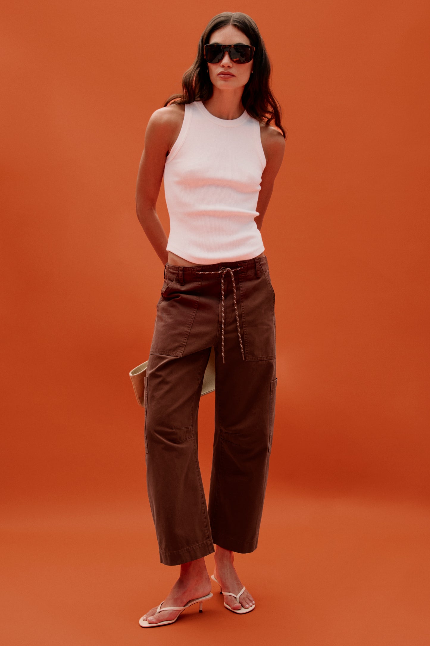 Sabrina Curved Utility Pants - Lindt