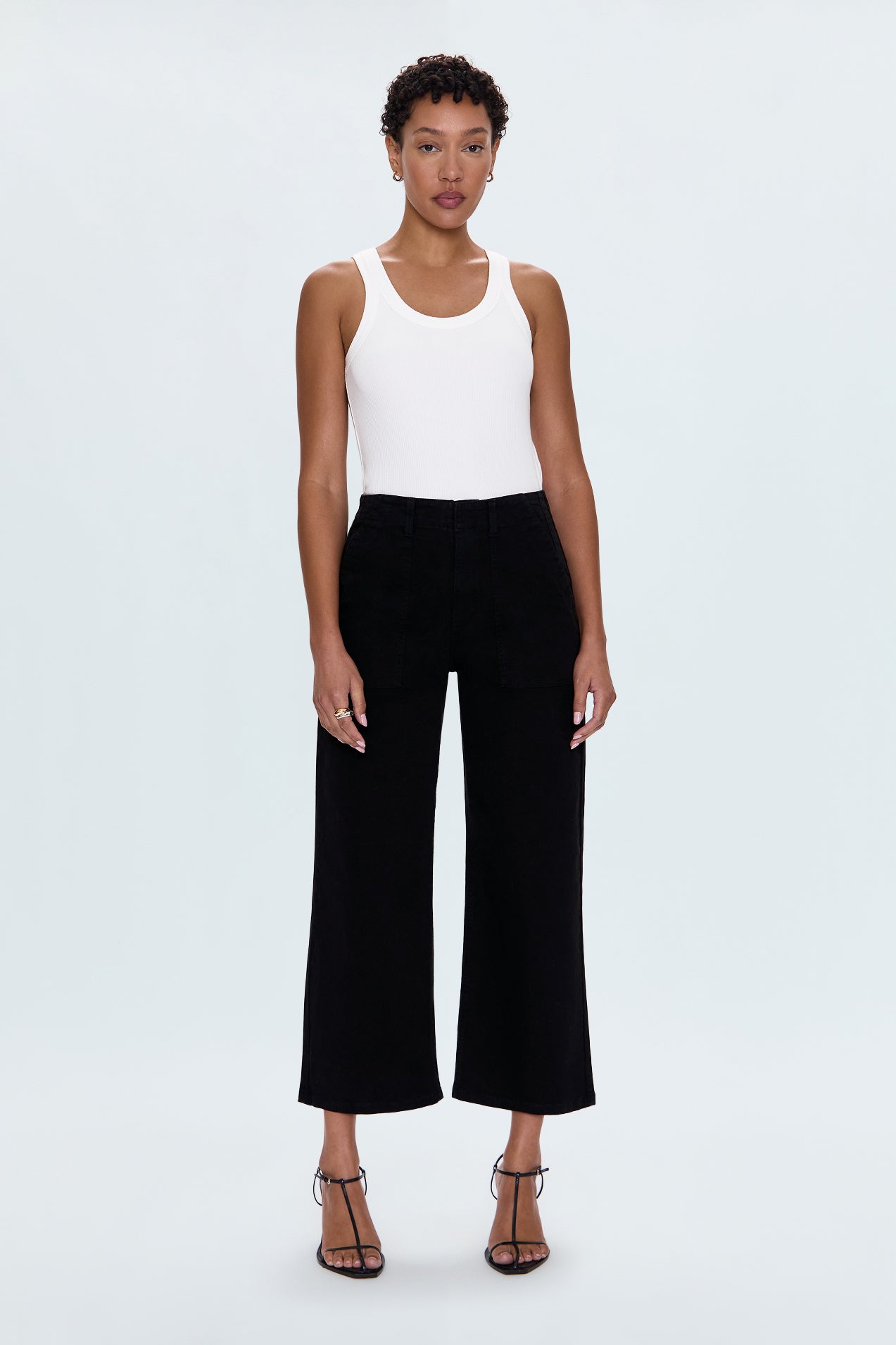Sophia Wide Leg Pant Black – Pistola Denim
