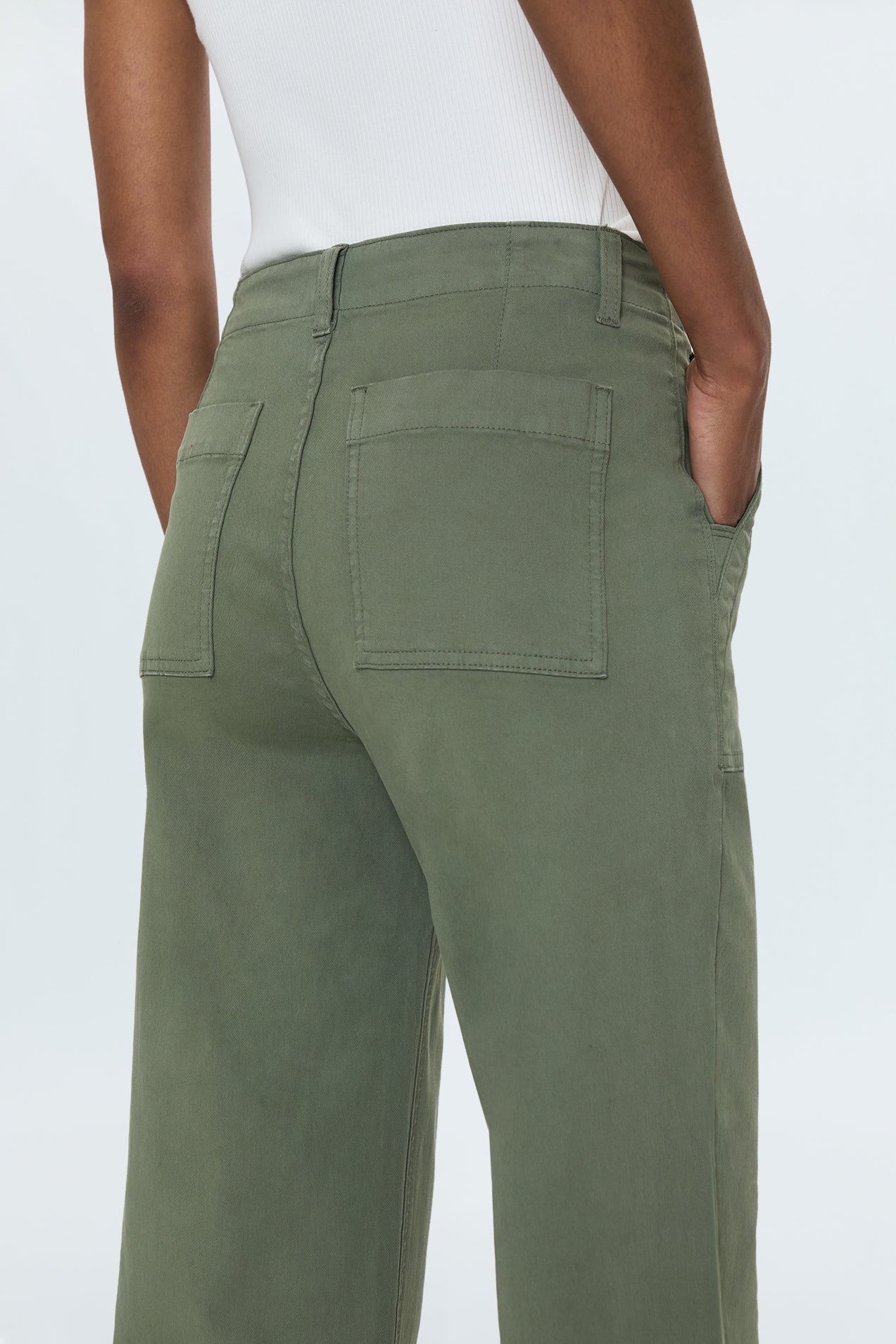 Nicole Wide Leg Pant - Soft Olive