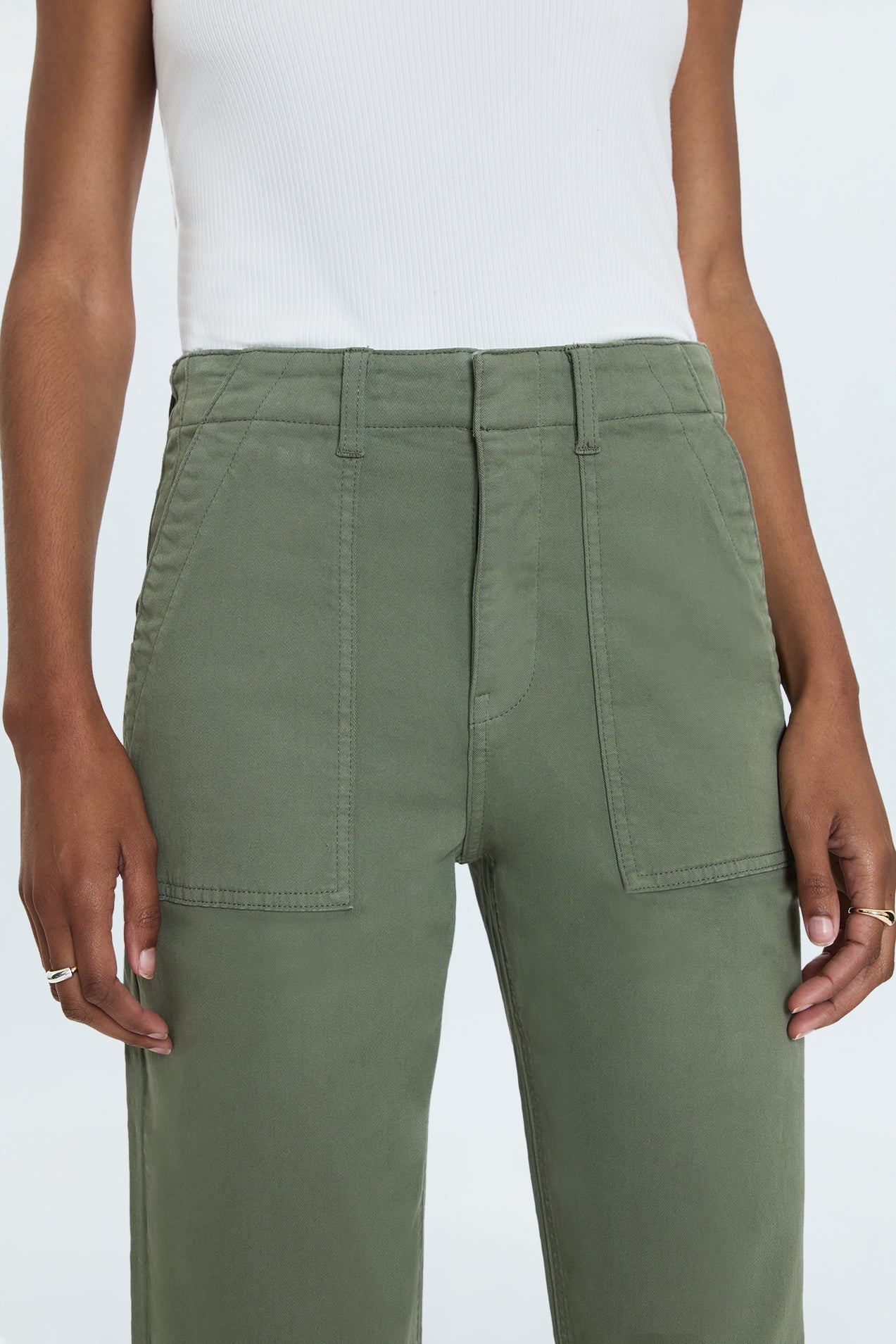 Nicole Wide Leg Pant - Soft Olive