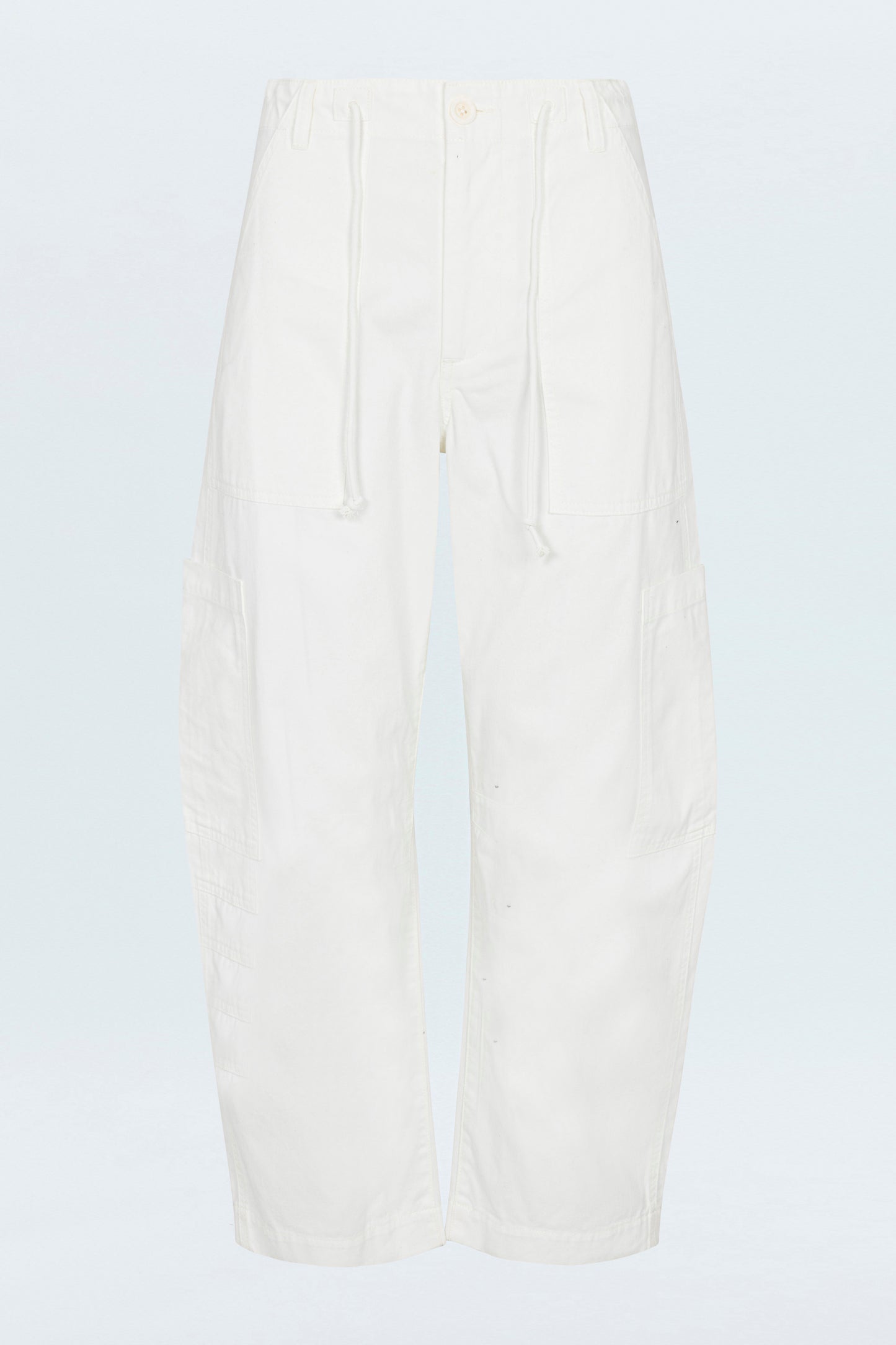 Sabrina Curved Utility Pants - White
