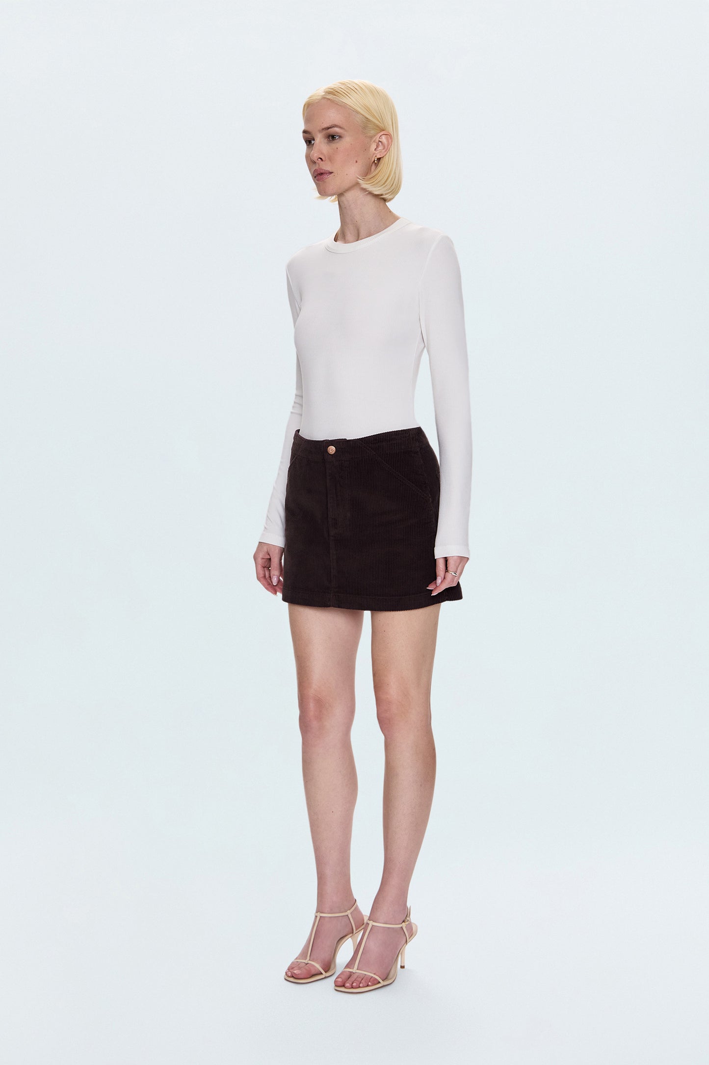 Uma High Rise Mini Skirt - Mocha