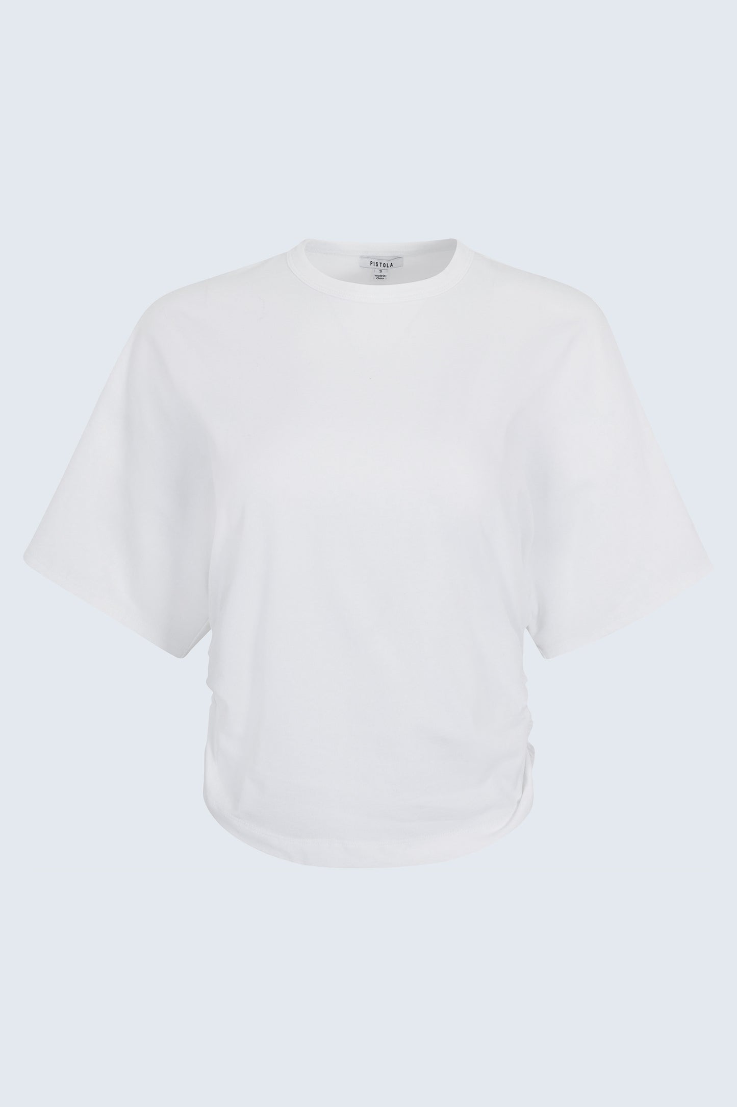 Pistola Veronica Kimono Sleeve Fitted Tee - White jeans