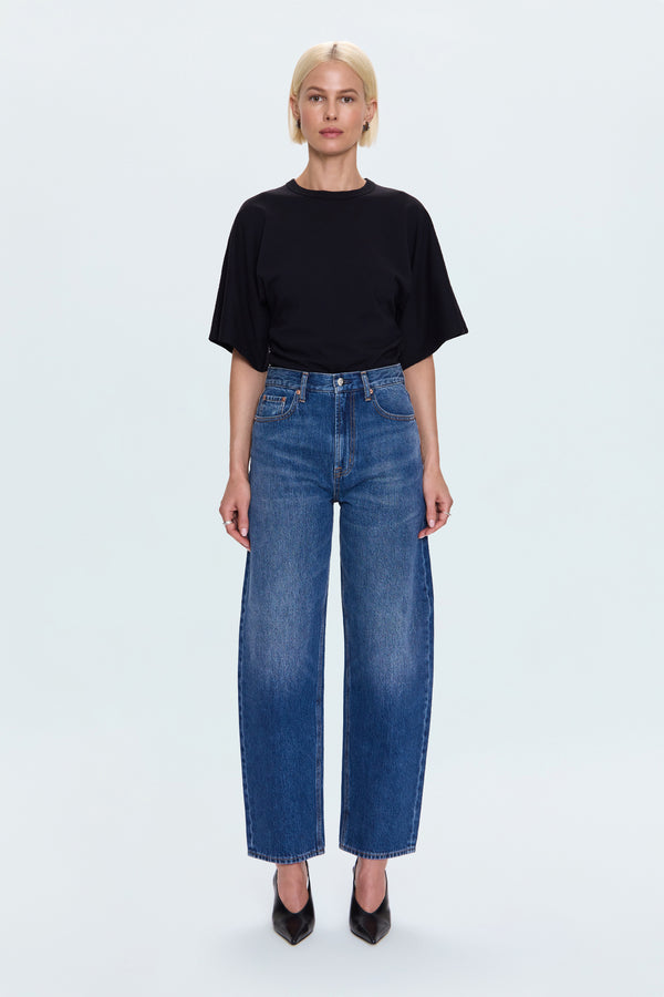 Wes High Rise Barrel Jean - Premiere