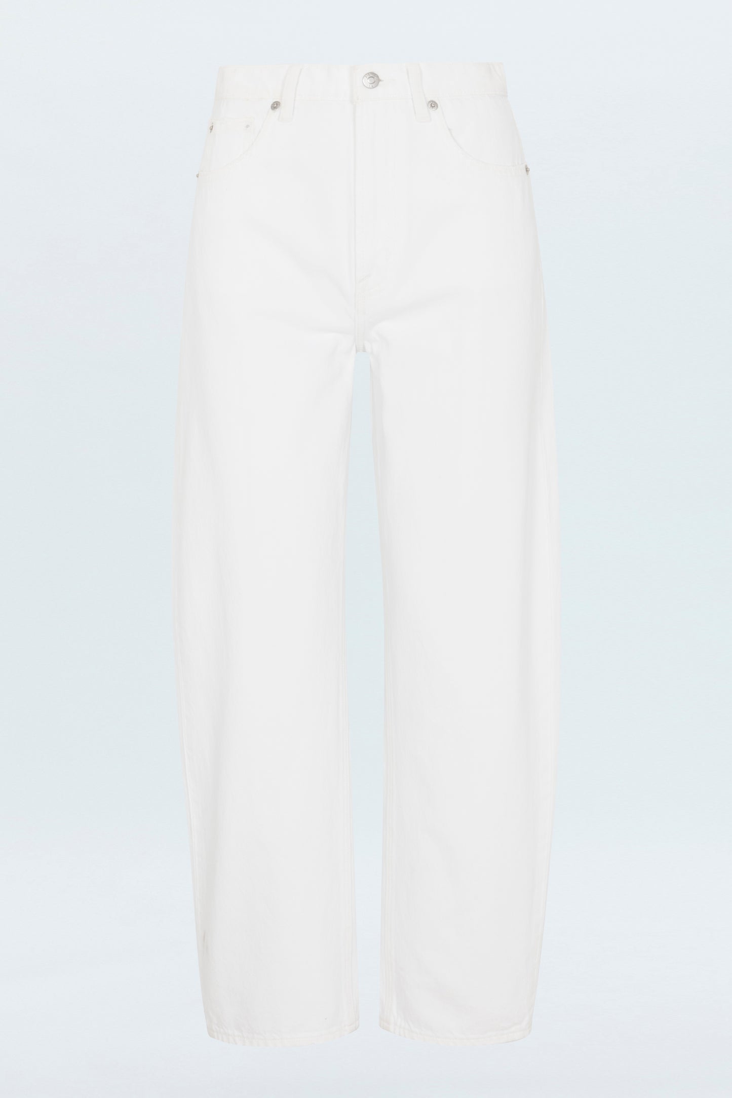 Wes High Rise Barrel Jean - Vivid White
