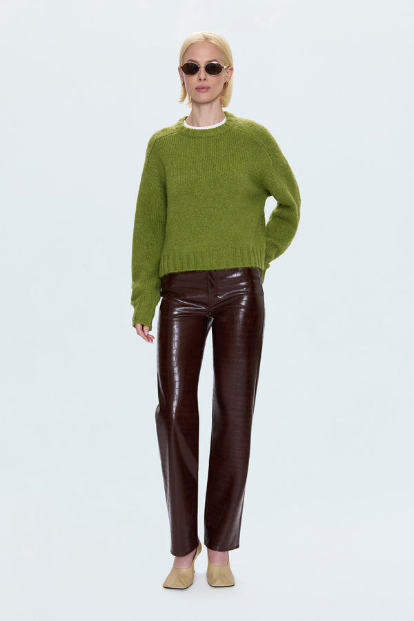 Adina Sweater - Pea Green