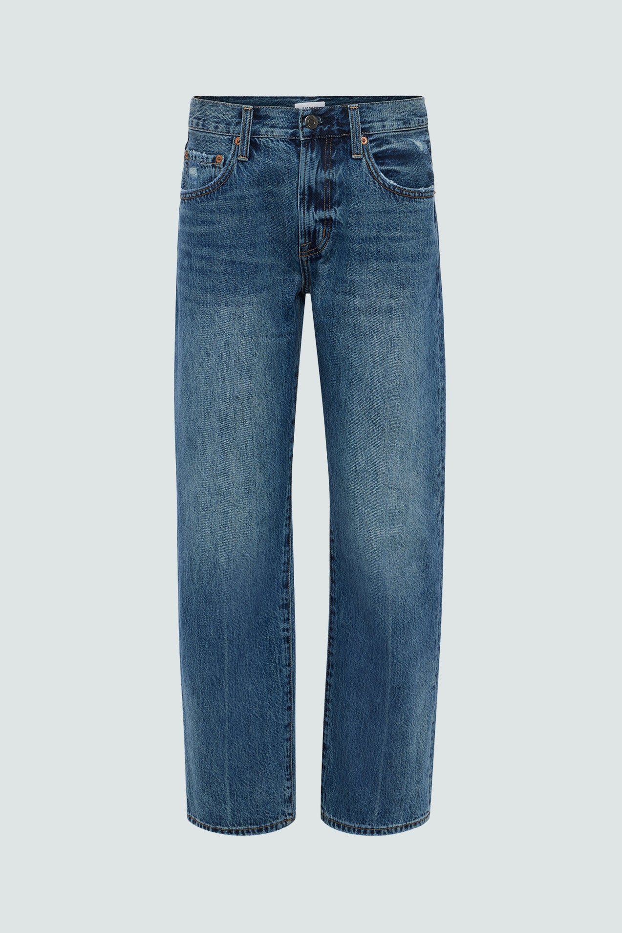 Lexi Mid Rise Bowed Straight Jean - Artisan