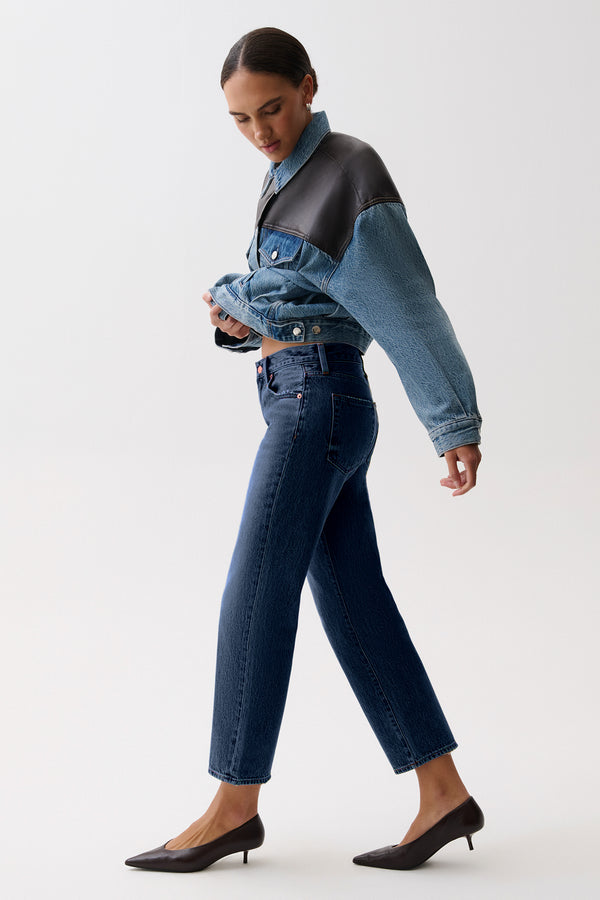 Issa Mid Rise Relaxed Ankle Straight - Mirage