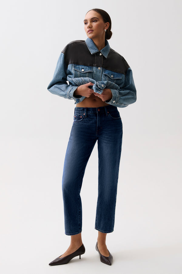 Issa Mid Rise Relaxed Ankle Straight - Mirage