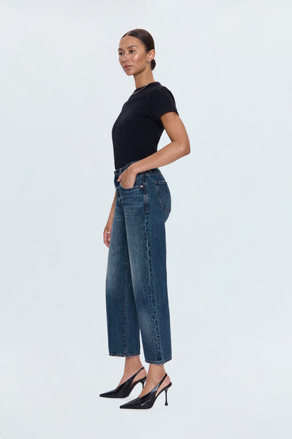 Lexi Mid Rise Bowed Straight Jean - Artisan