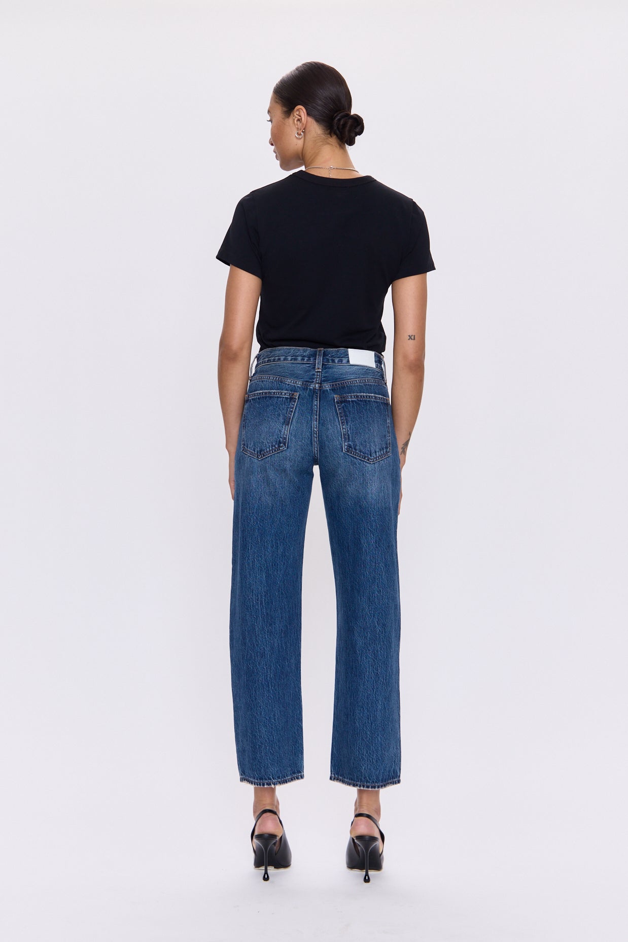Lexi Mid Rise Bowed Straight Jean - Artisan
