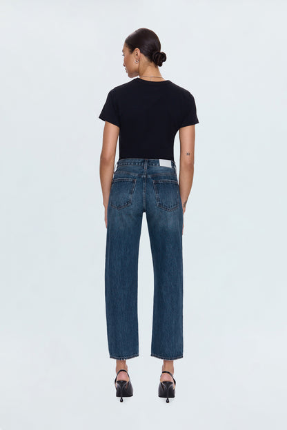 Lexi Mid Rise Bowed Straight Jean - Artisan