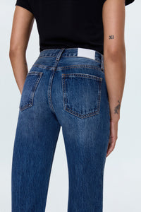 Lexi Mid Rise Bowed Straight - Artisan