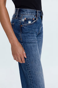 Lexi Mid Rise Bowed Straight - Artisan
