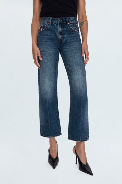 Lexi Mid Rise Bowed Straight Jean - Artisan