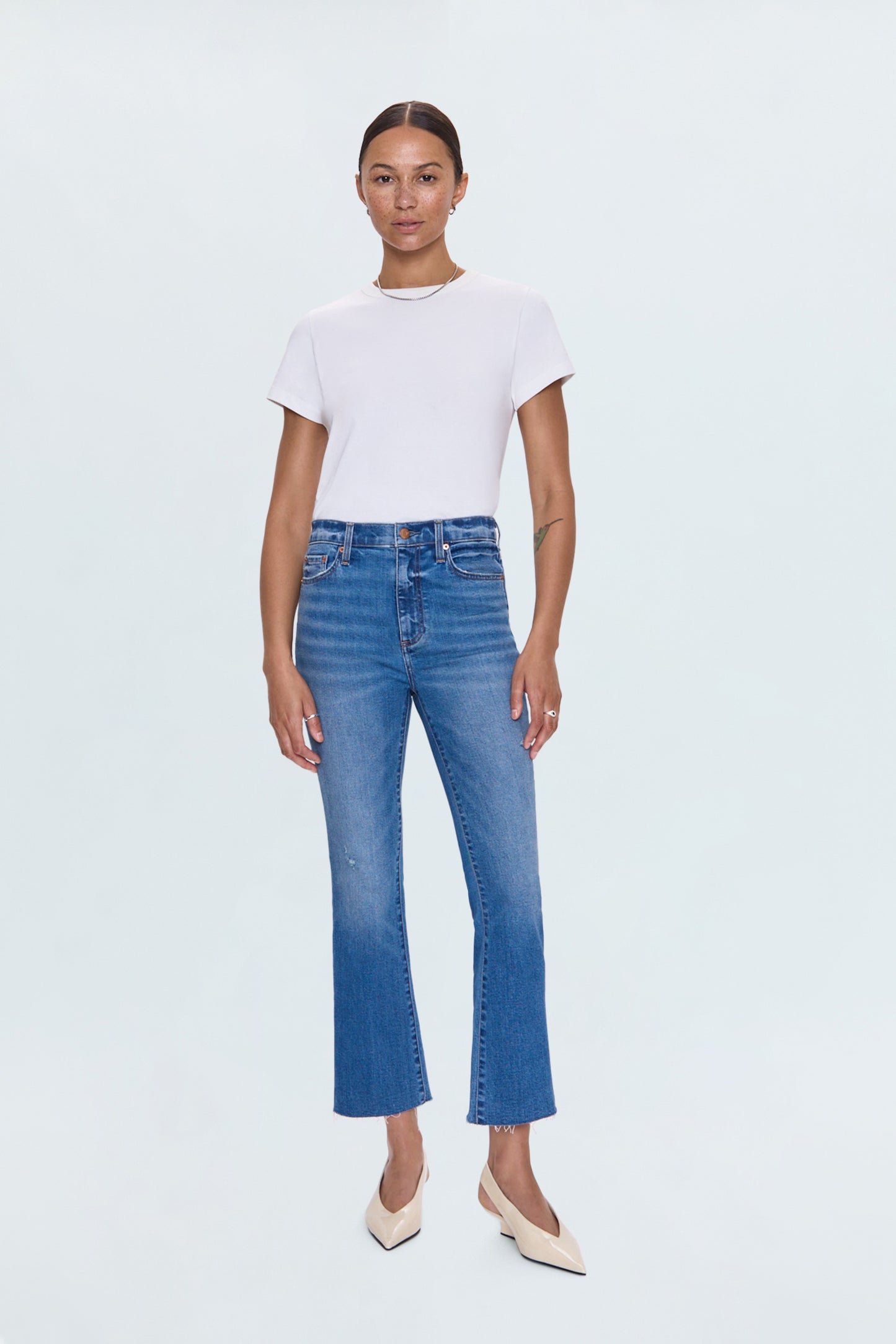 Lennon High Rise Crop Boot Jean - Countryside