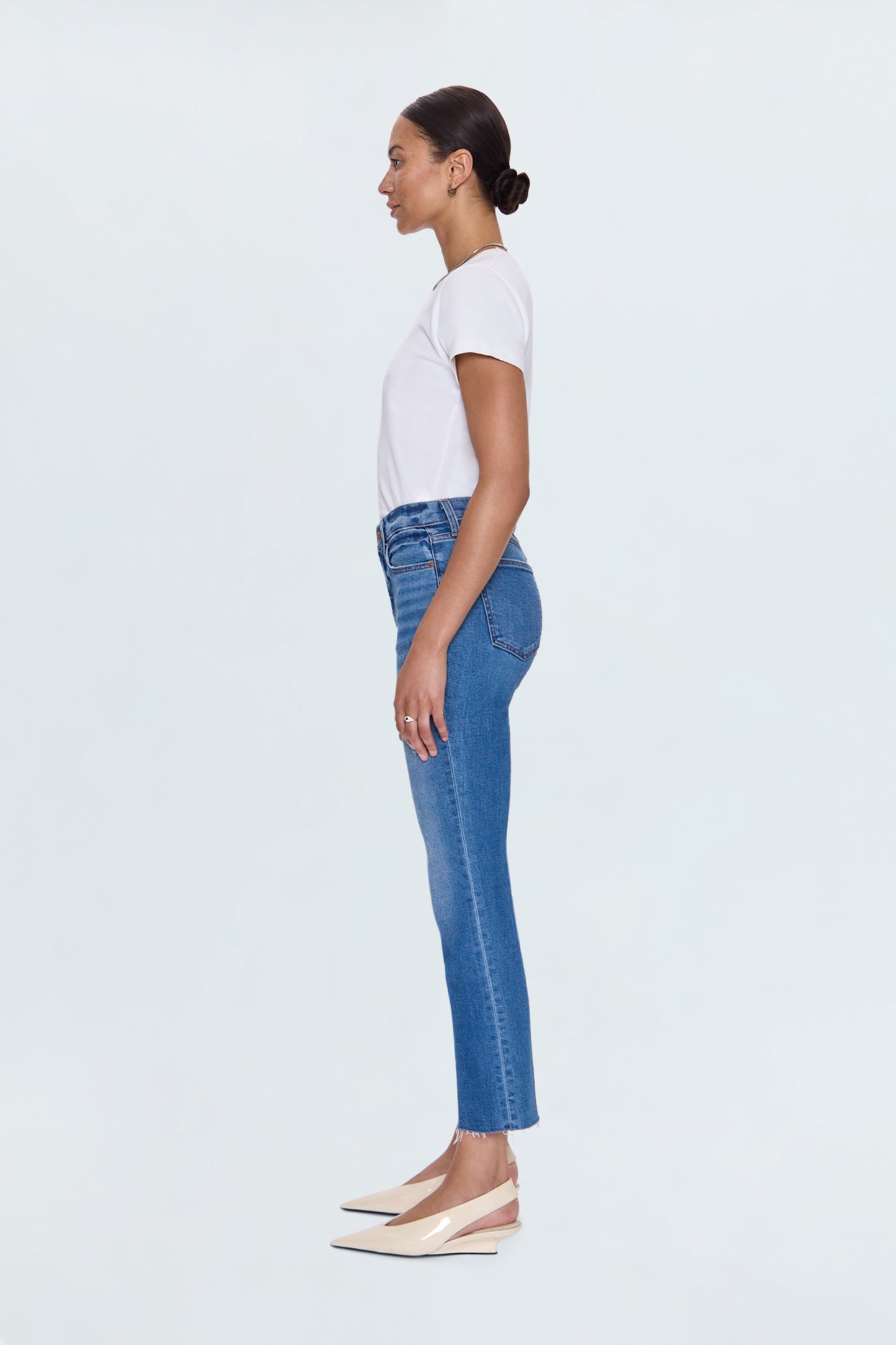 Lennon High Rise Crop Boot Jean - Countryside