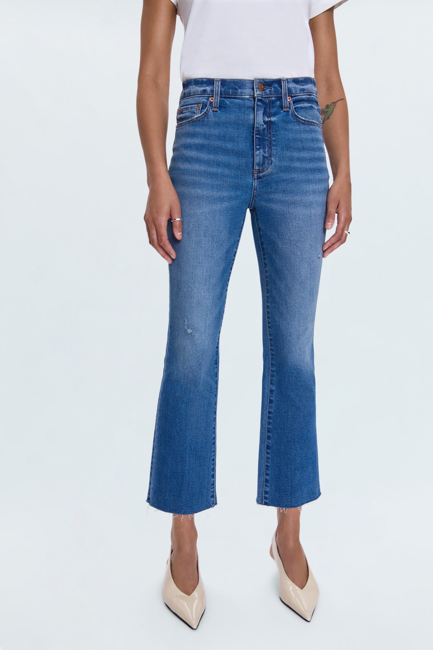 Lennon High Rise Crop Boot Jean - Countryside
