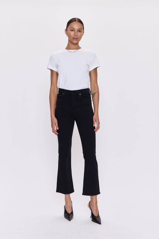 Lennon High Rise Boot Jean - Noir