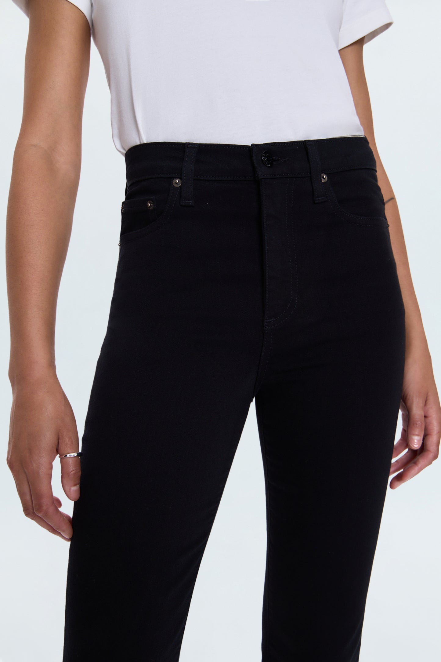 Lennon High Rise Boot Jean - Noir