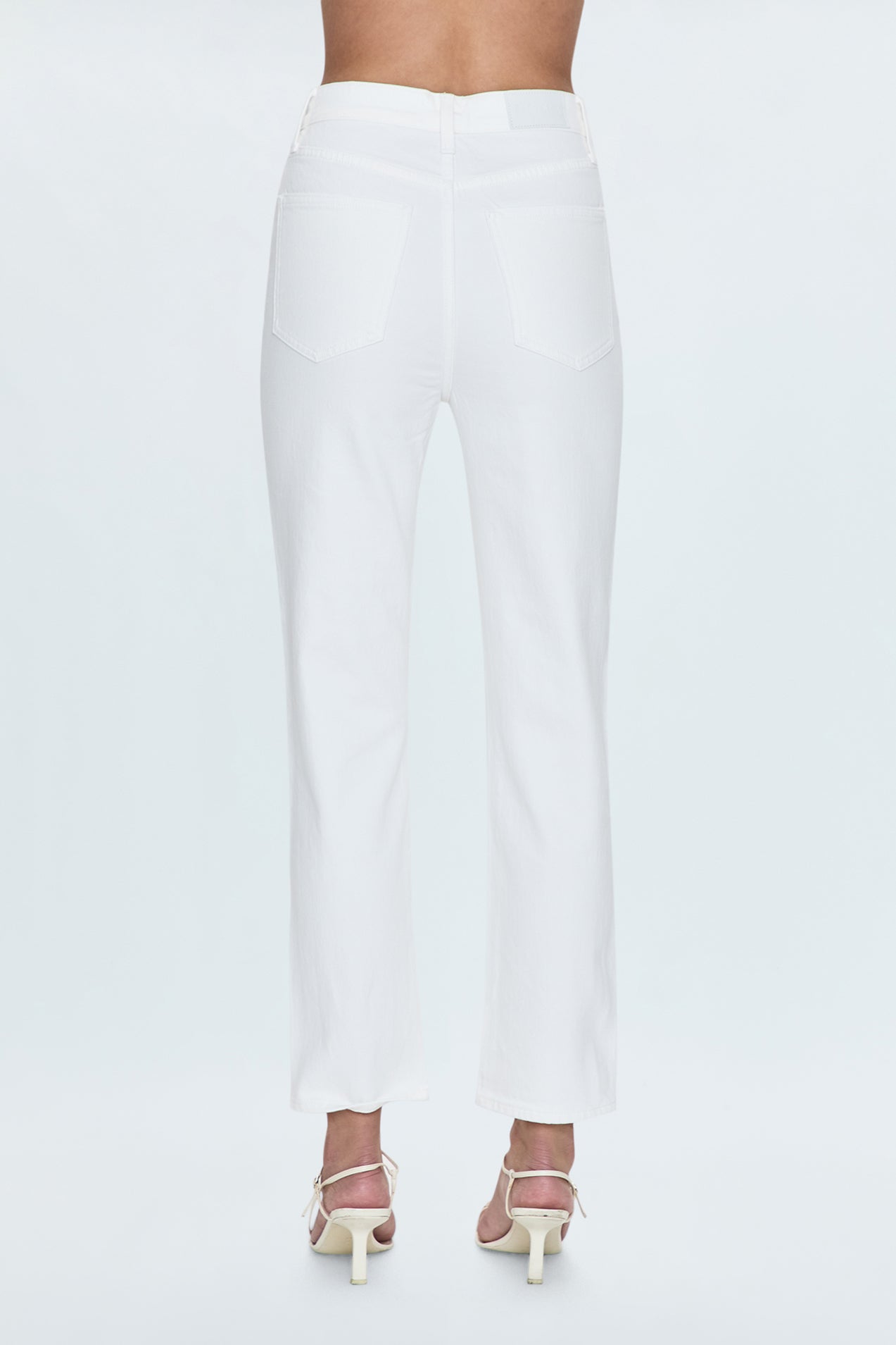 Bri High Rise Slim Straight Jean - Antique White