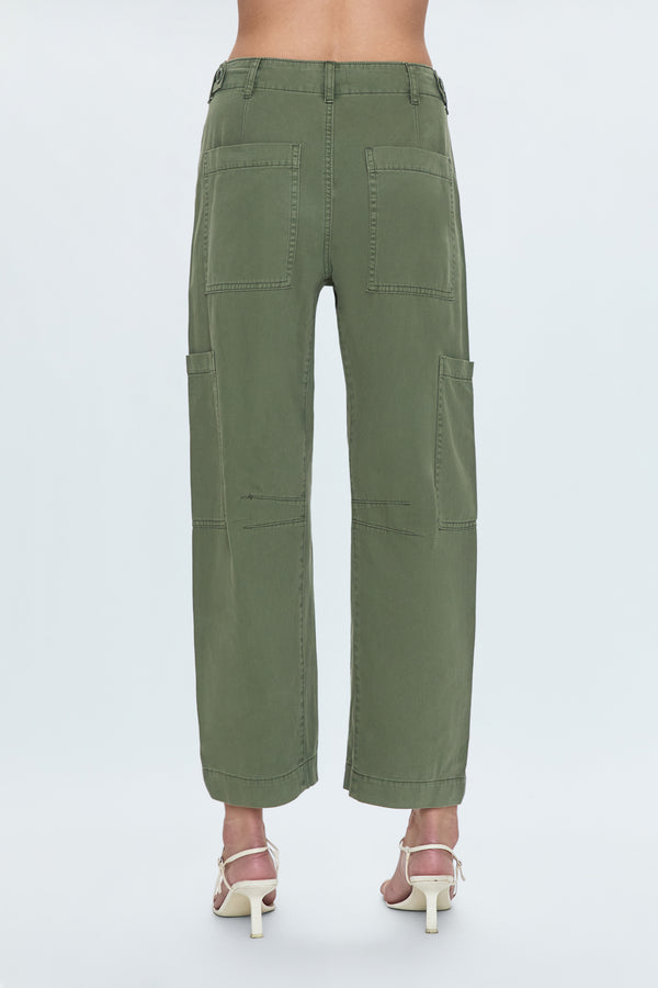 Sabrina Curved Utility Pants in Meadow