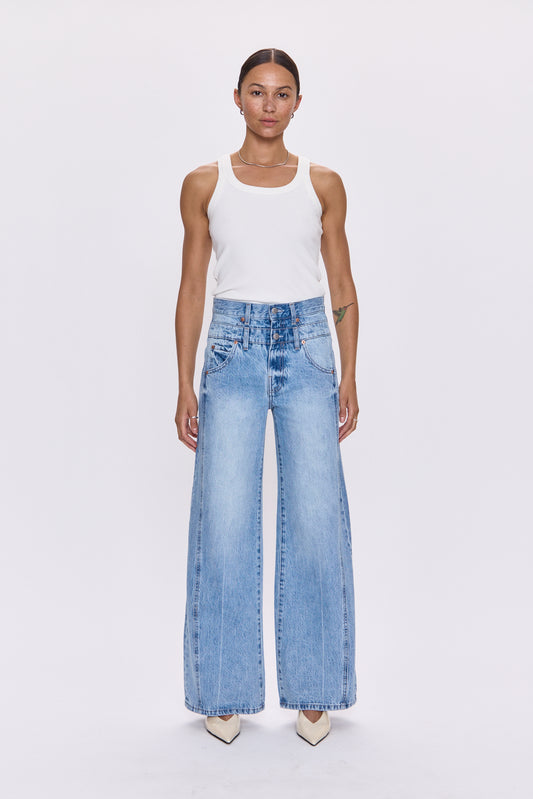 Caleb High Rise Relaxed Stacked Waist- Era