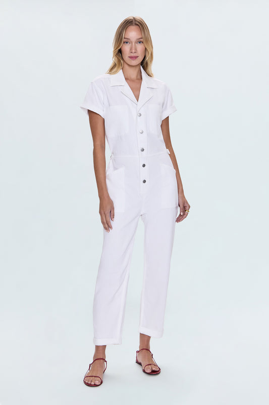 Grover Jumpsuit - Vivid White