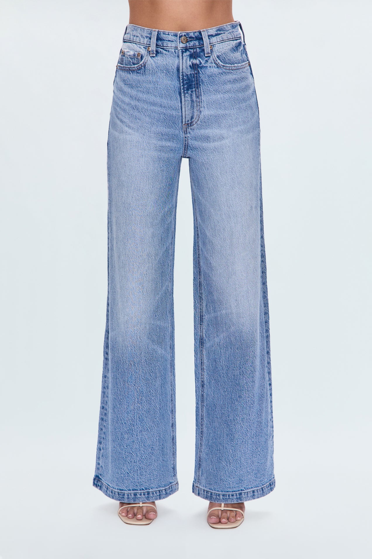 PETITE Lana High Rise Ultra Wide Leg Jean - Break