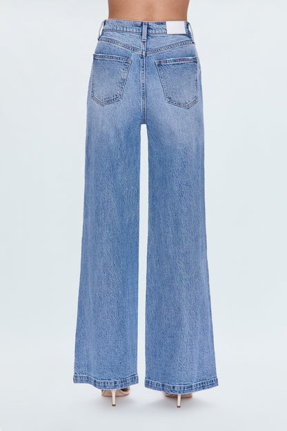 PETITE Lana High Rise Ultra Wide Leg Jean - Break