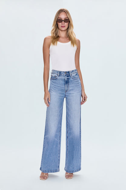 PETITE Lana High Rise Ultra Wide Leg Jean - Break