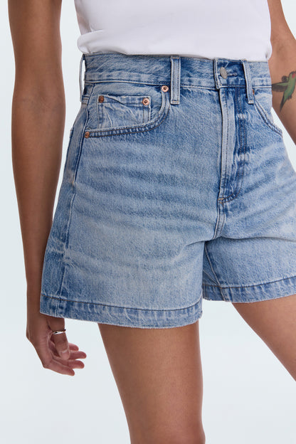 Saige High Rise Short - French Riviera
