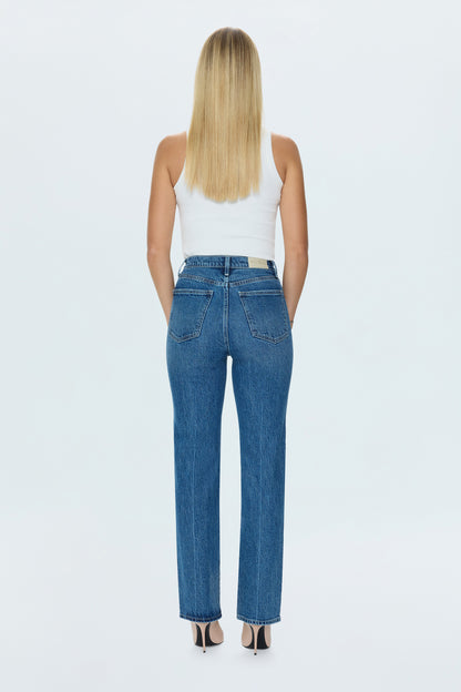 Cassie Super High Rise Straight Jean - Palladium