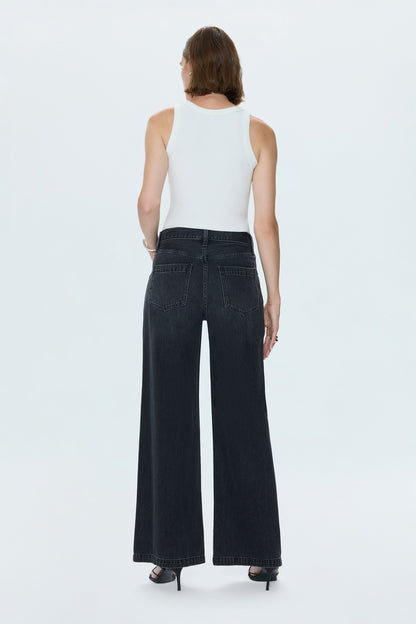 Jadyn Low Slung Palazzo Jean - Zen