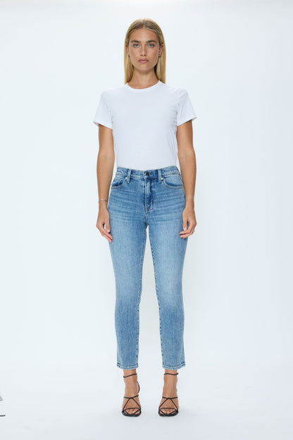 Madi High Rise Slim Jean - Silverlake