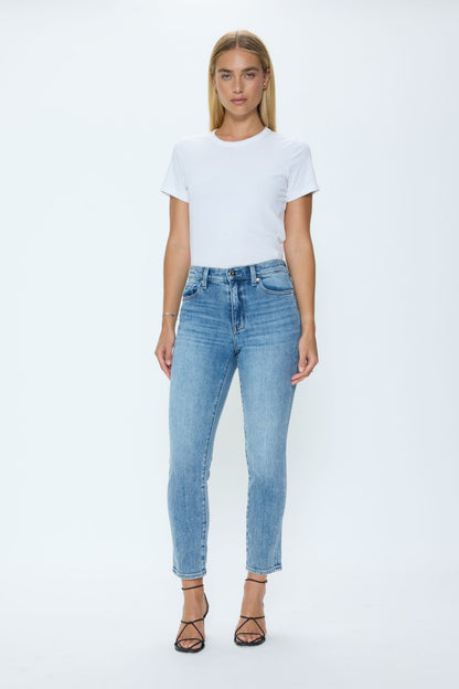 Madi High Rise Slim Jean - Silverlake