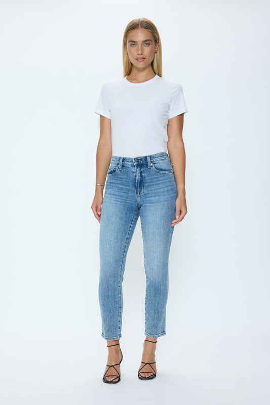 Madi High Rise Slim Jean - Silverlake