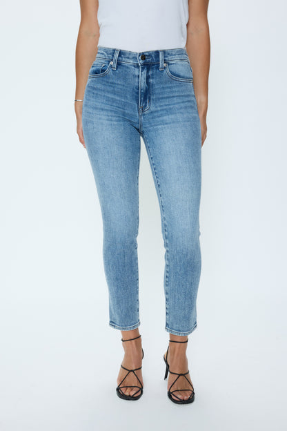 Madi High Rise Slim Jean - Silverlake
