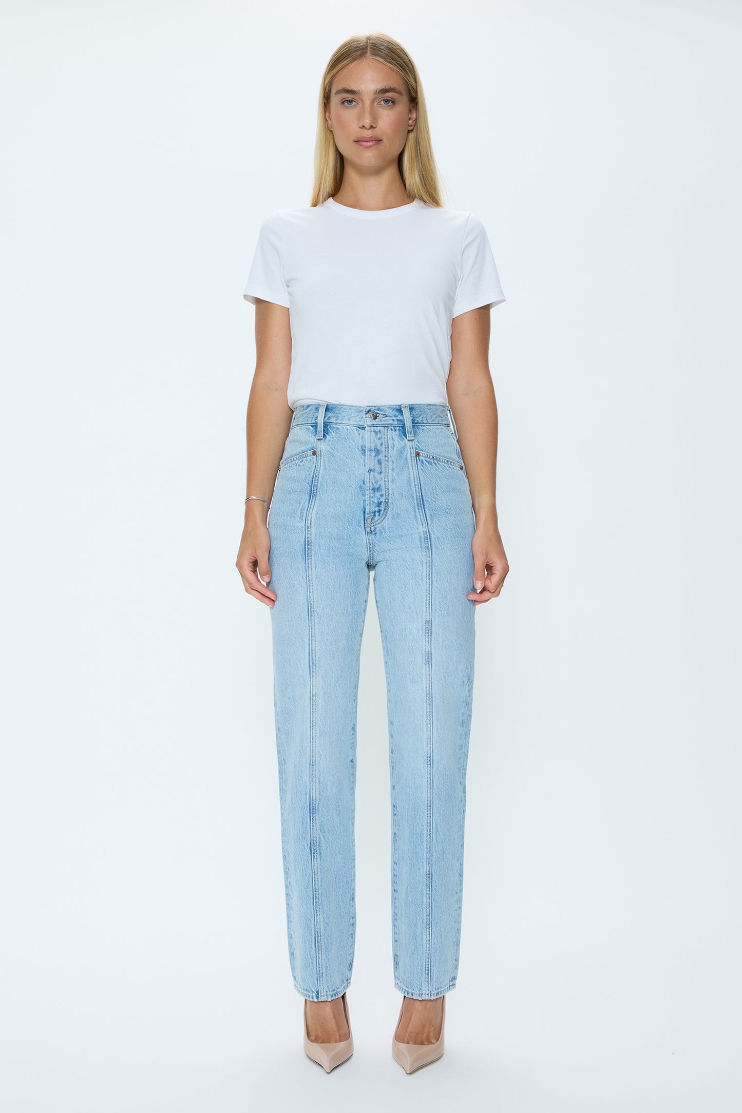 Cassie Super High Rise Straight Jean - Vibes