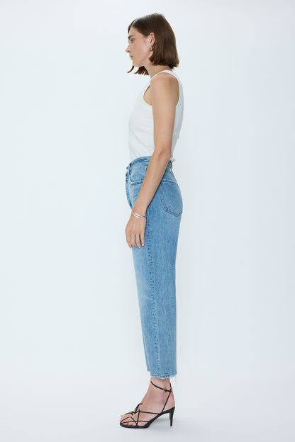 Pistola Cassie Crop Super High Rise Straight - Care Free high rise straight jeans
