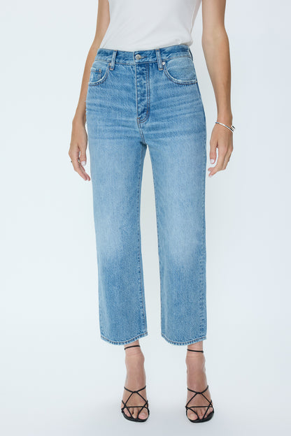 Pistola Cassie Crop Super High Rise Straight - Care Free high rise straight jeans