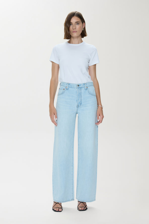 Tate High Rise Bowed Wide Leg Jean - Postcards