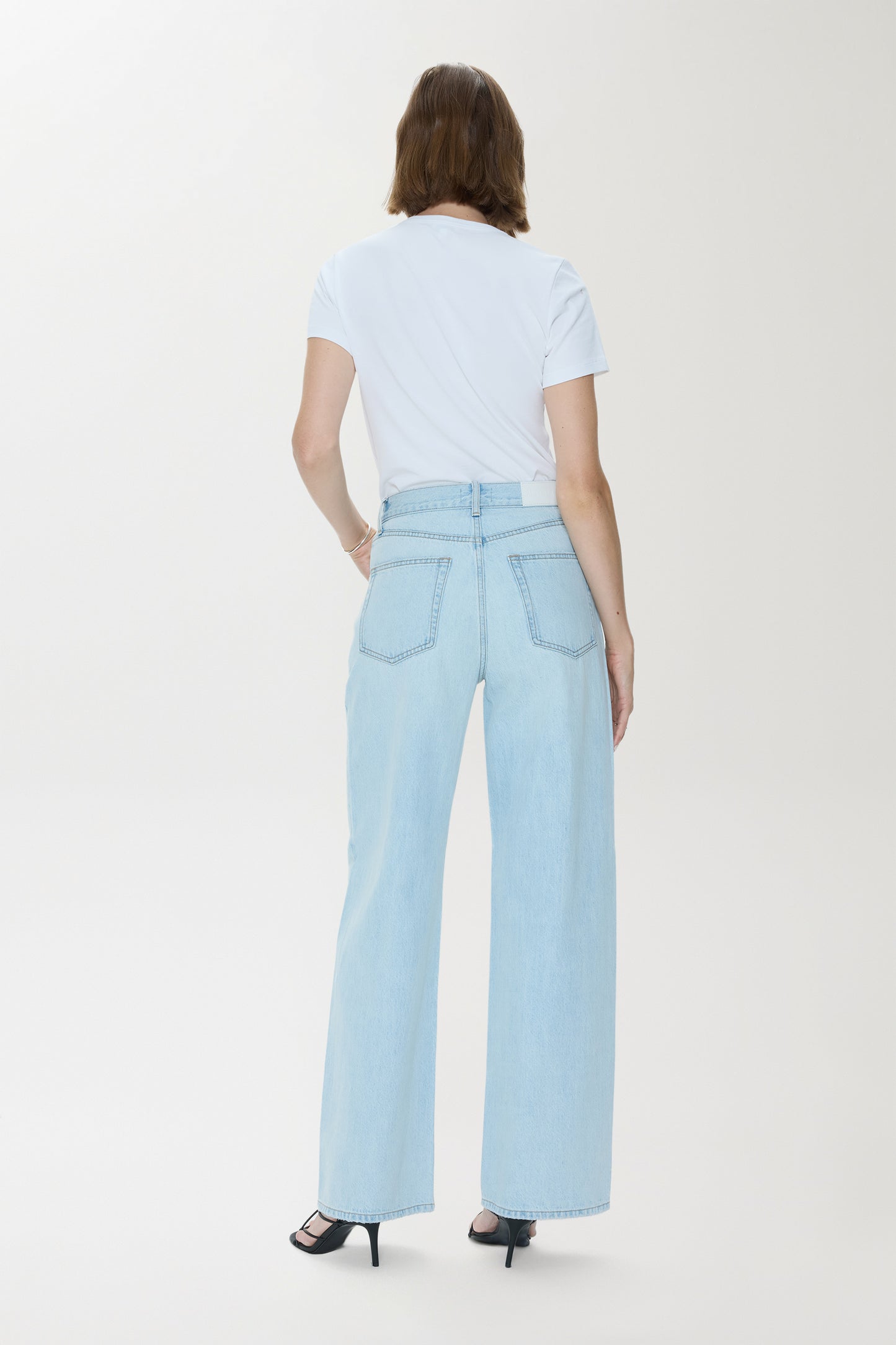 Tate High Rise Bowed Wide Leg Jean - Postcards