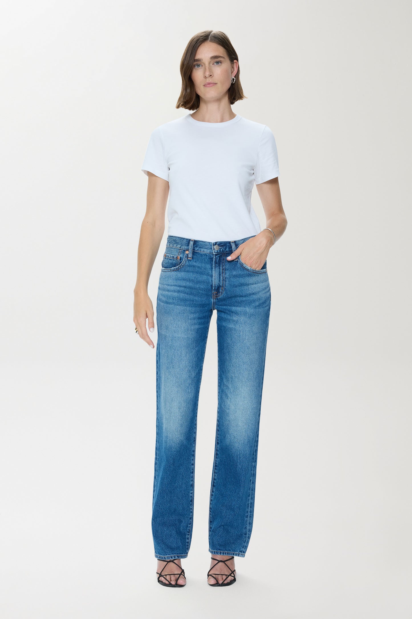 Pistola Issa Mid Rise Relaxed Straight Jean - Sorensen mid rise straight relaxed jeans