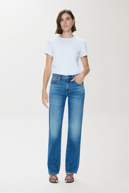Pistola Issa Mid Rise Relaxed Straight Jean - Sorensen mid rise straight relaxed jeans