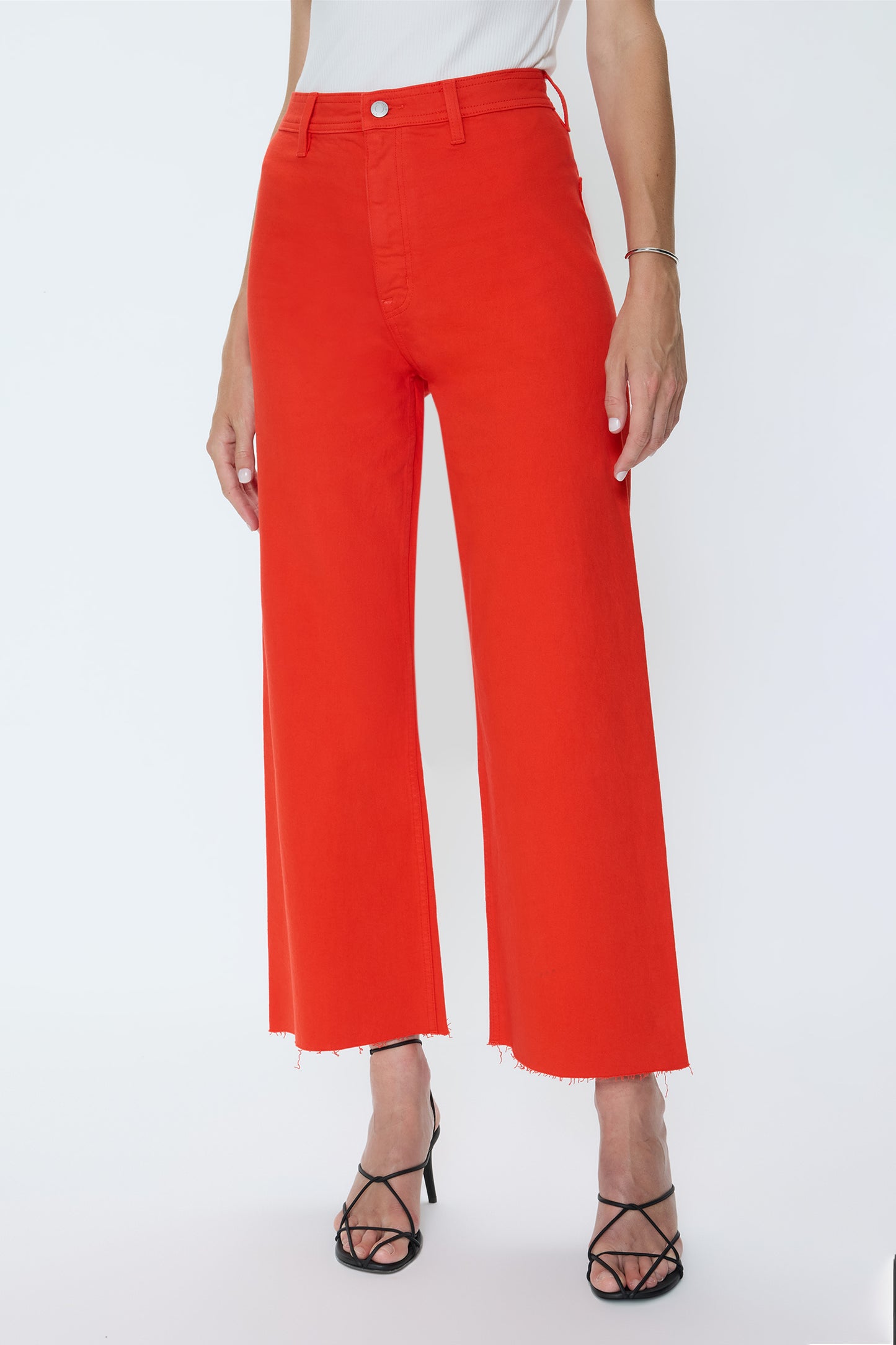 Penny Crop High Rise Wide Leg Jean - Chili