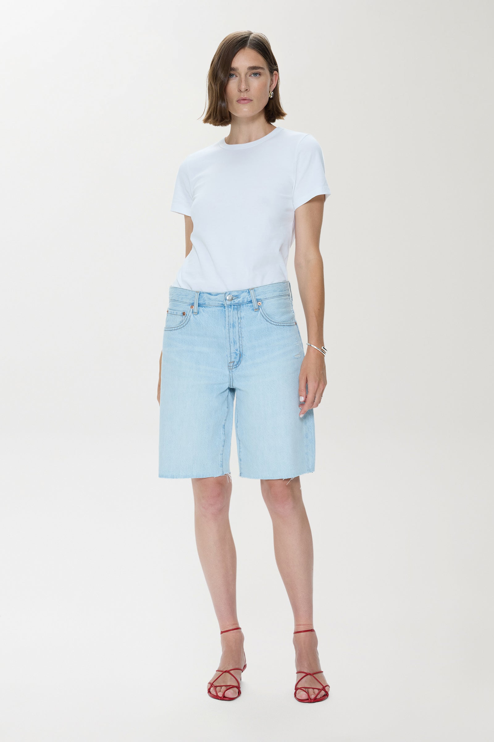 Pistola Nolan Relaxed Straight Cut Off - Postcards Vintage straight relaxed jeans